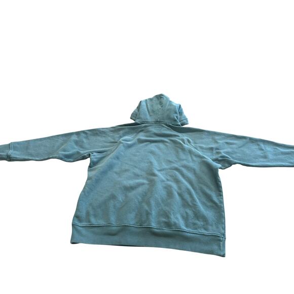 "MOTHER" Blue/Green Hoodie SZ L Kangaroo Pocket Plz Read Description Final Sale! - Picture 2 of 12